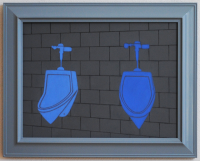 blue rest room