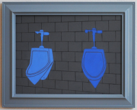 blue rest room