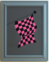 pink and black flag