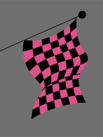 pink and black flag