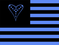 blue black flag