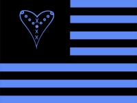 blue black flag