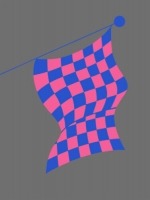 pink and blue flag