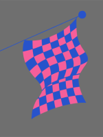 pink and blue flag