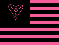 pink black flag