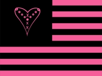 pink black flag